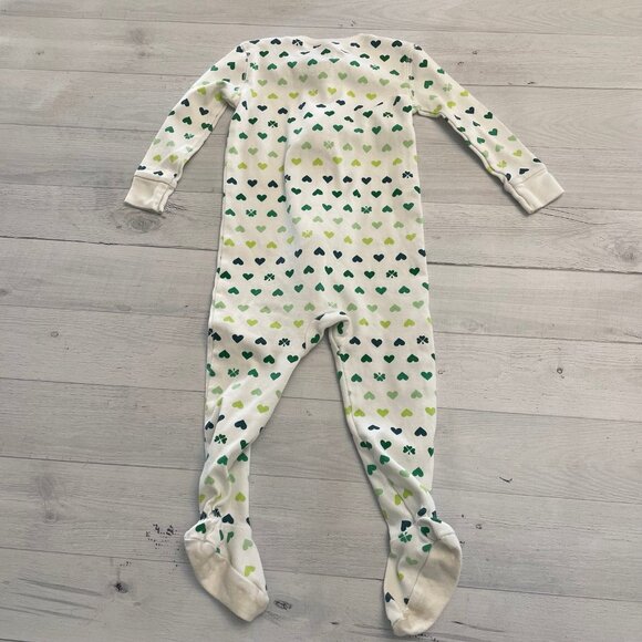 Primary shamrock heart one piece pajamas 12-18‎ months - Picture 5 of 5